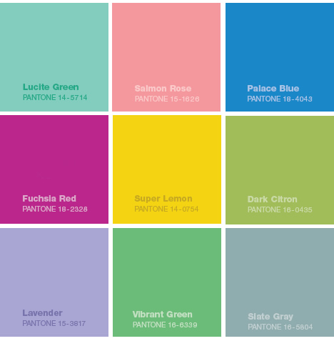 Colors that correlate with Color Blog